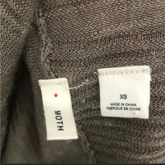 Anthropologie Moth Brown Far Channels Cardigan - Picture 6 of 6